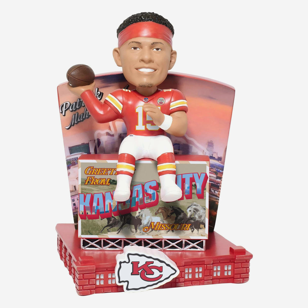 Patrick Mahomes Kansas City Chiefs Greetings From Bobblehead FOCO - FOCO.com