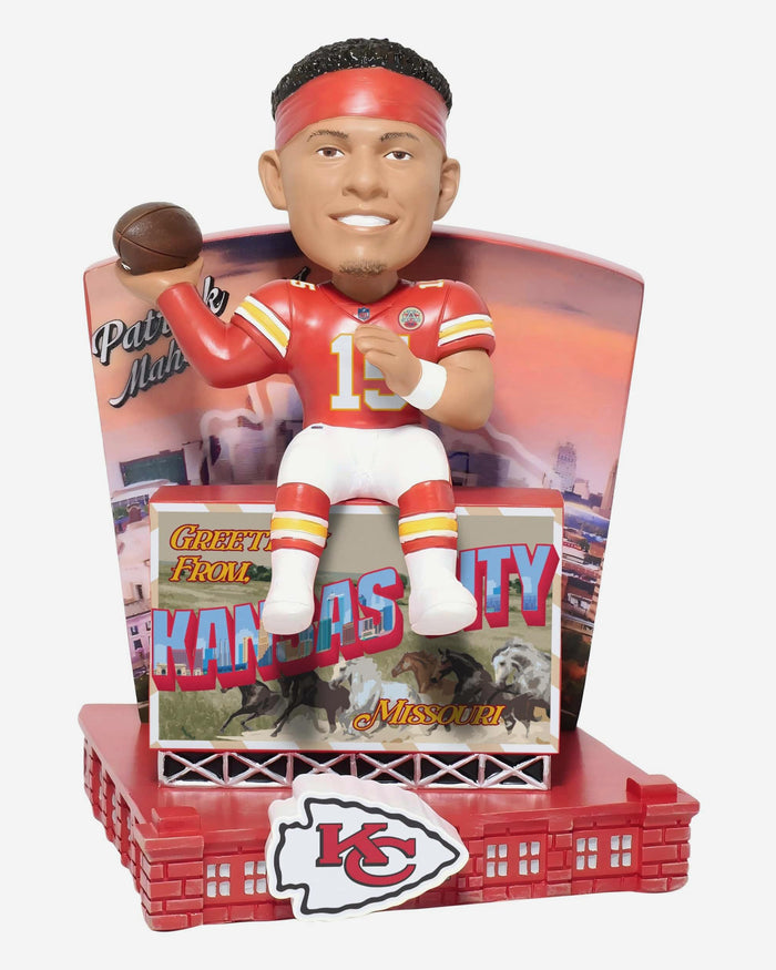 Patrick Mahomes Kansas City Chiefs Greetings From Bobblehead FOCO - FOCO.com