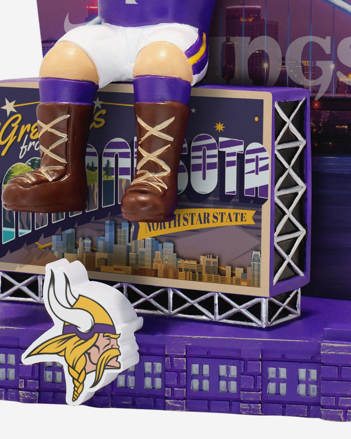 Viktor the Viking Minnesota Vikings Greetings From Mascot Bobblehead FOCO - FOCO.com