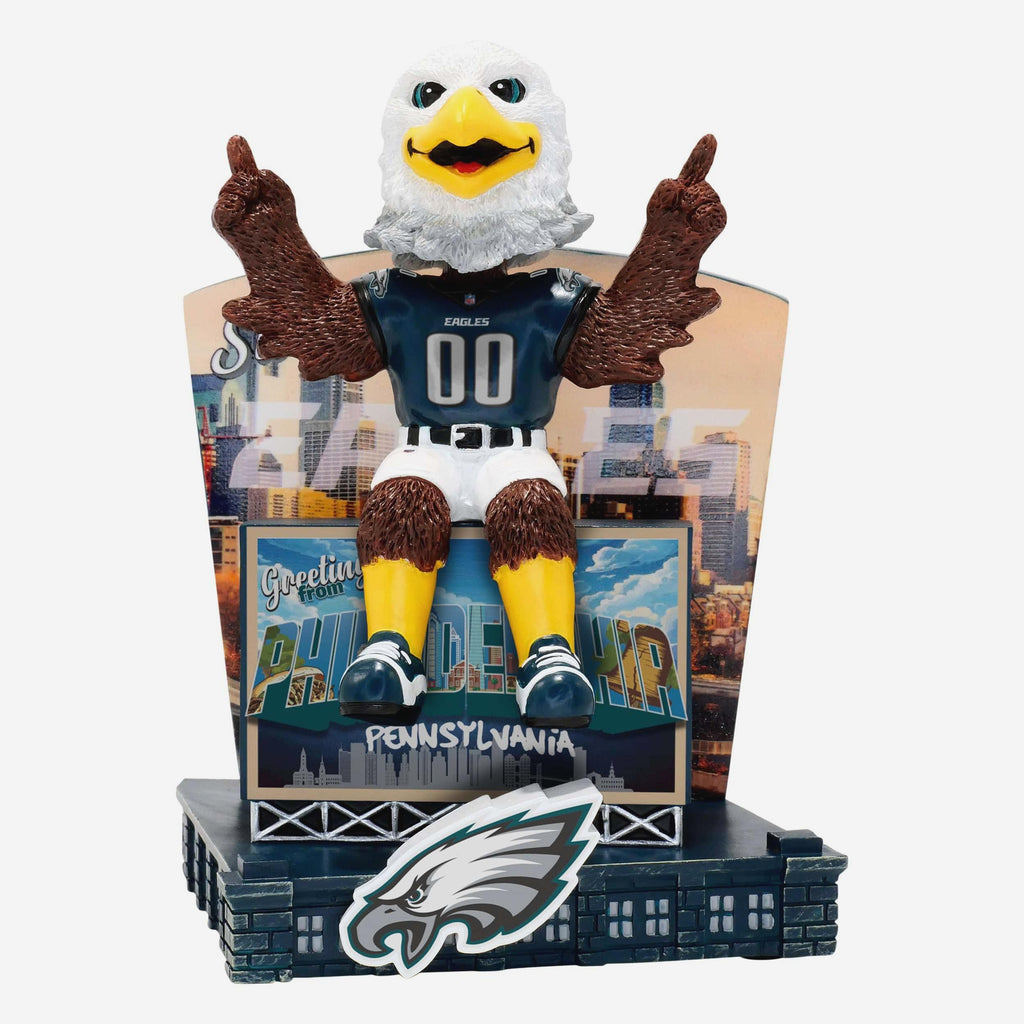Swoop Philadelphia Eagles Greetings From Mascot Bobblehead FOCO - FOCO.com