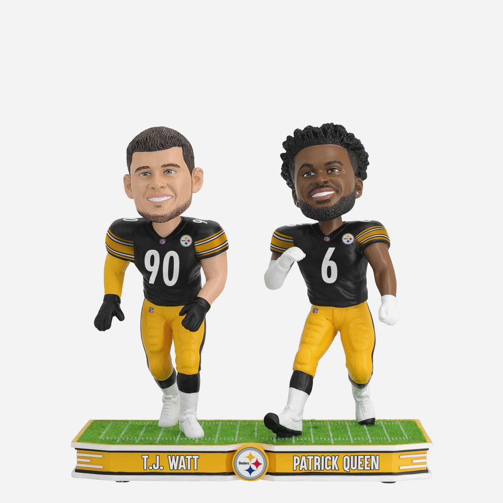 TJ Watt & Patrick Queen Pittsburgh Steelers Field Stars Dual Bobblehead FOCO - FOCO.com