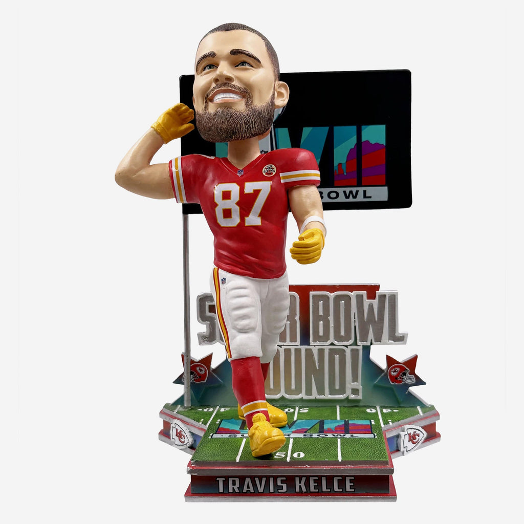 Travis Kelce Kansas City Chiefs Super Bowl LVII Bound Bobblehead FOCO - FOCO.com