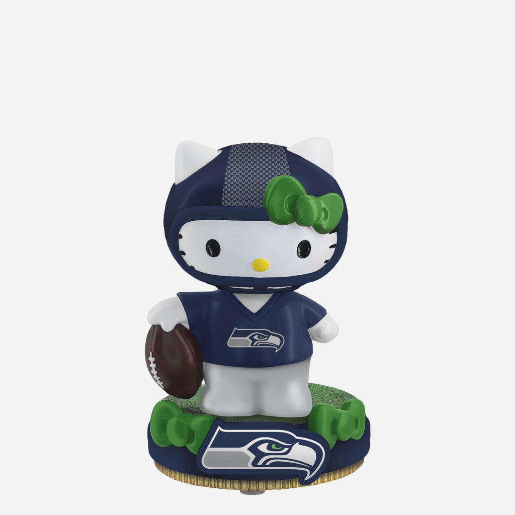 Seattle Seahawks Hello Kitty® Mini Bighead Bobblehead FOCO - FOCO.com