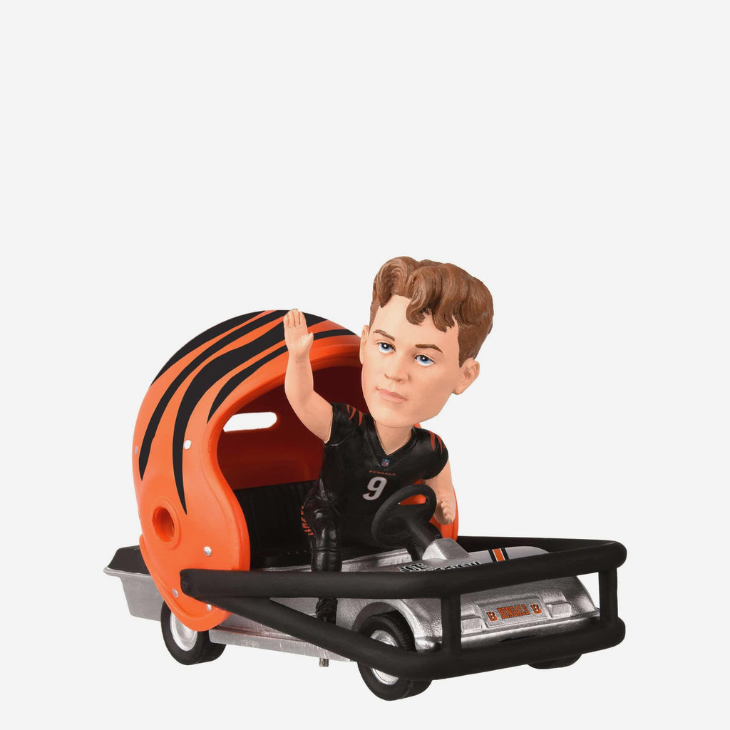 Joe Burrow Cincinnati Bengals Helmet Cart Bobblehead FOCO - FOCO.com