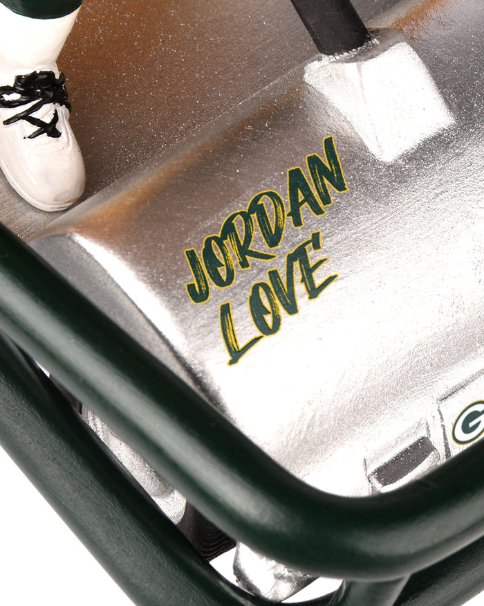 Jordan Love Green Bay Packers Helmet Cart Bobblehead FOCO - FOCO.com