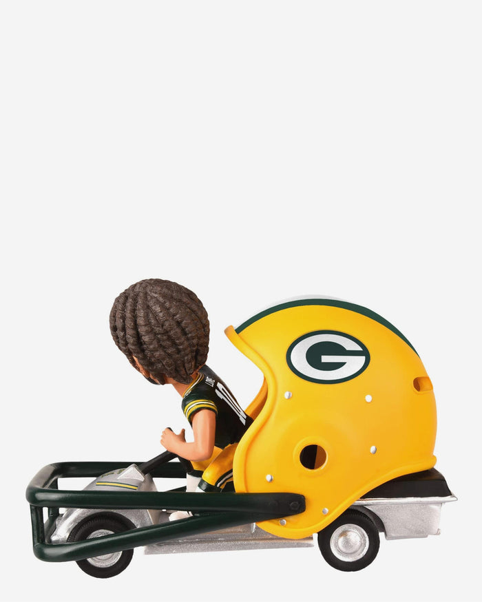 Jordan Love Green Bay Packers Helmet Cart Bobblehead FOCO - FOCO.com