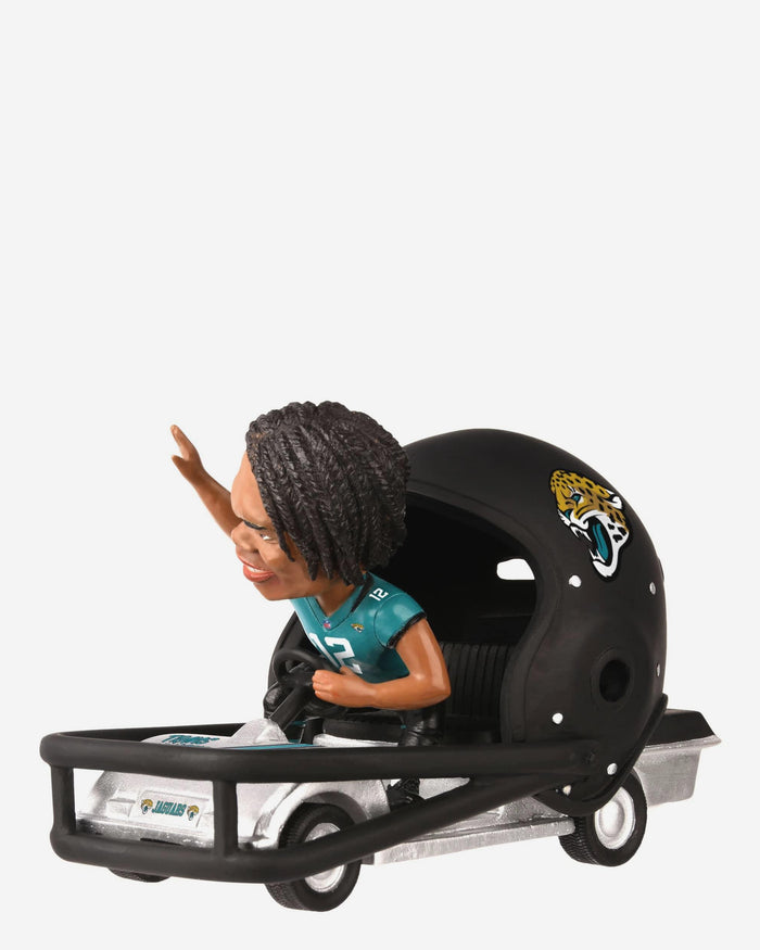 Travis Hunter Jacksonville Jaguars Helmet Cart Bobblehead FOCO - FOCO.com