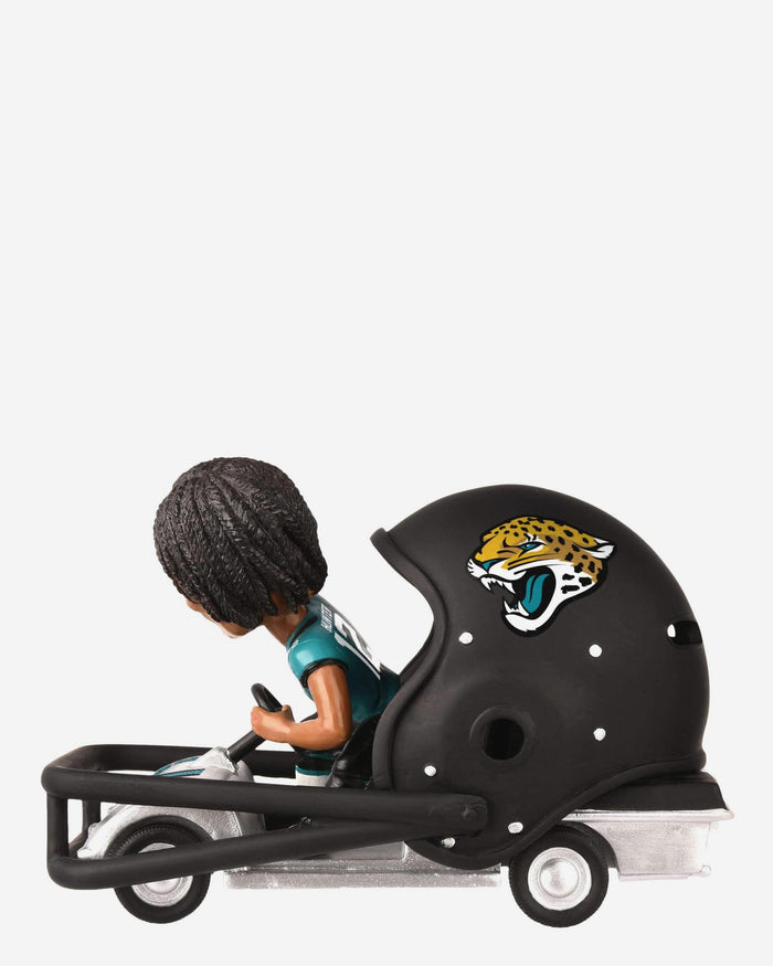 Travis Hunter Jacksonville Jaguars Helmet Cart Bobblehead FOCO - FOCO.com
