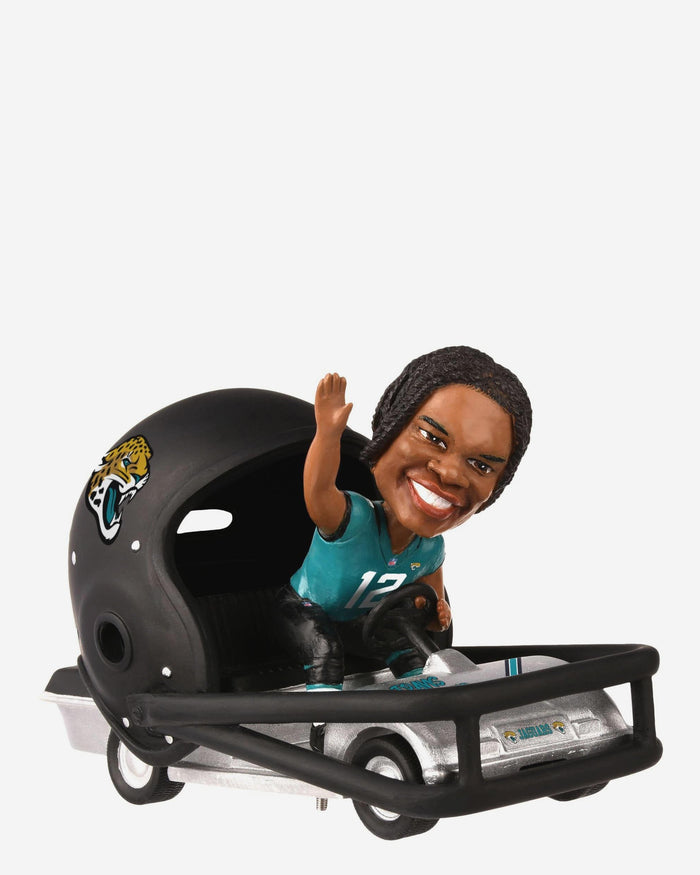 Travis Hunter Jacksonville Jaguars Helmet Cart Bobblehead FOCO - FOCO.com