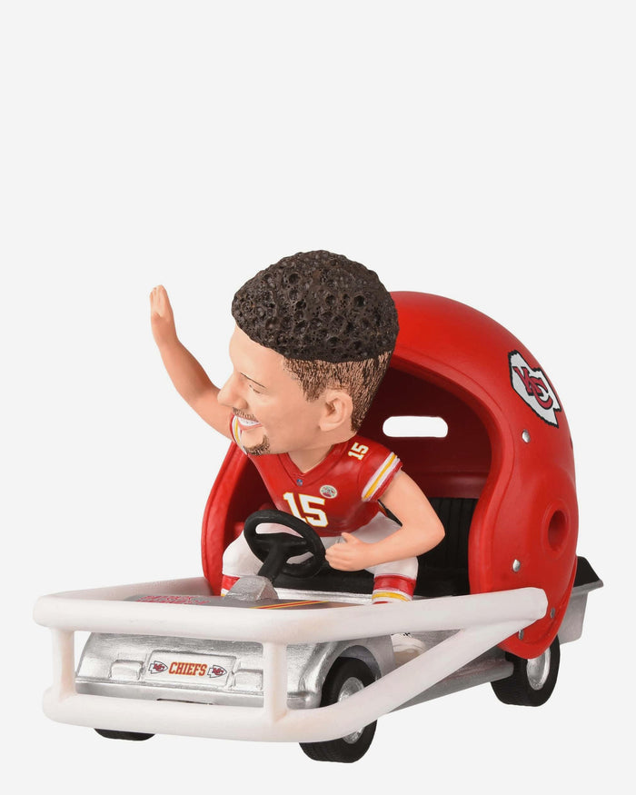 Patrick Mahomes Kansas City Chiefs Helmet Cart Bobblehead FOCO - FOCO.com