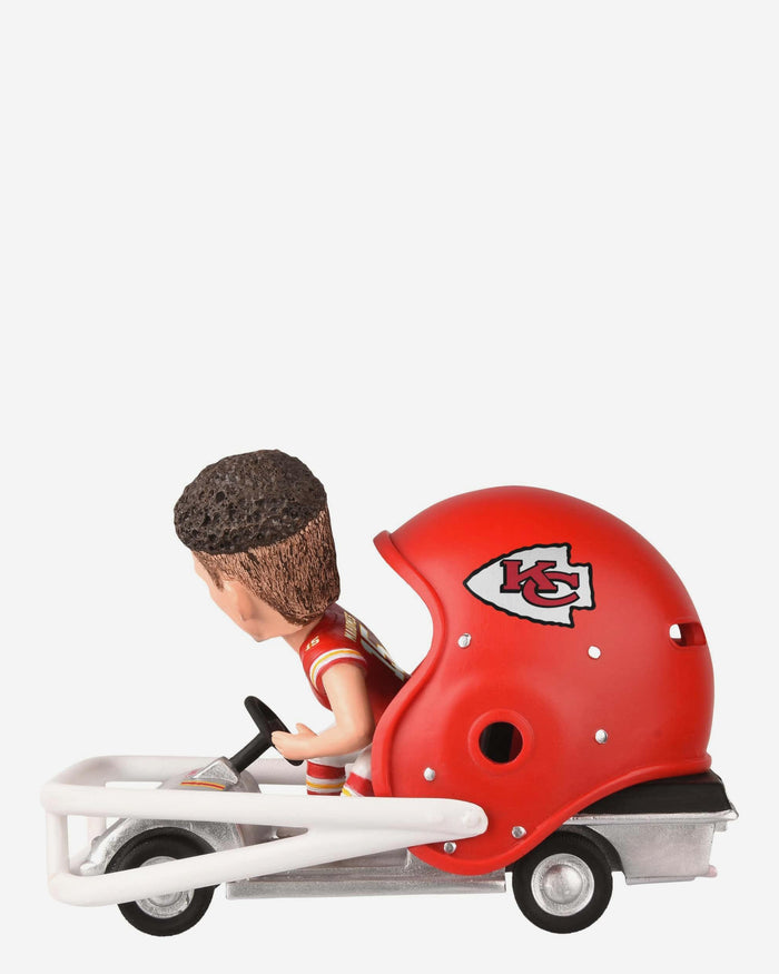 Patrick Mahomes Kansas City Chiefs Helmet Cart Bobblehead FOCO - FOCO.com