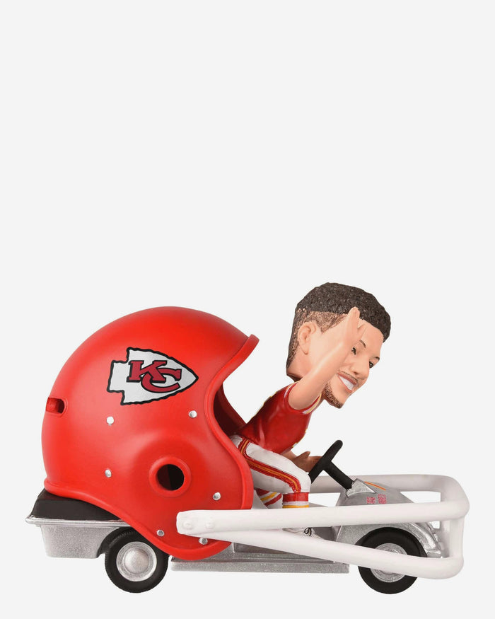 Patrick Mahomes Kansas City Chiefs Helmet Cart Bobblehead FOCO - FOCO.com