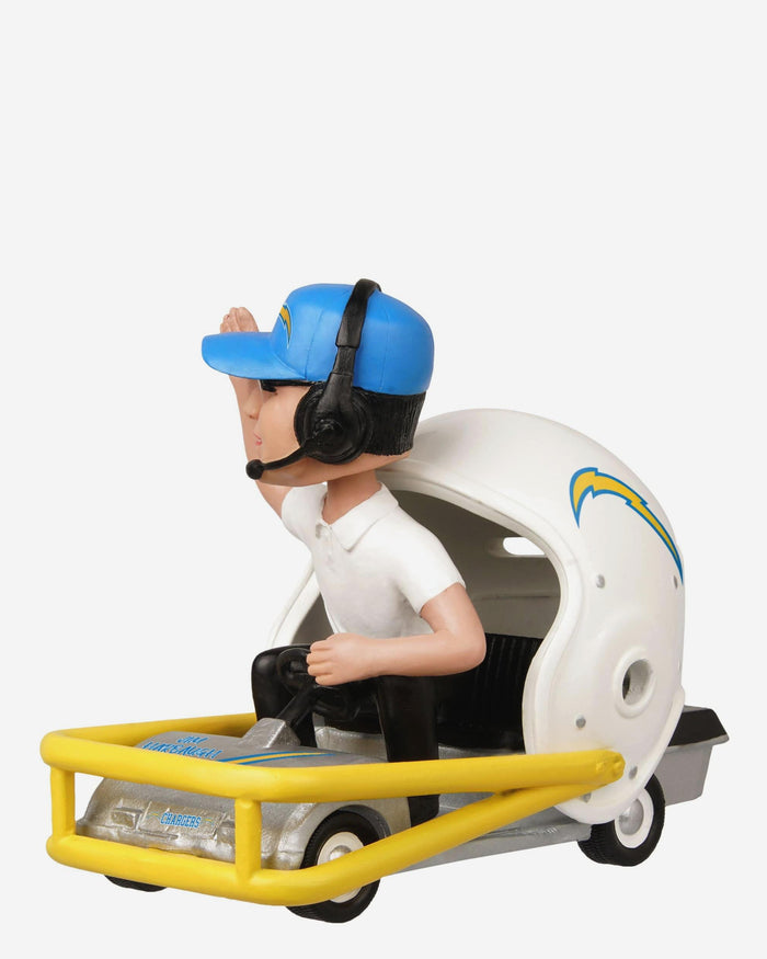 Jim Harbaugh Los Angeles Chargers Helmet Cart Bobblehead FOCO - FOCO.com