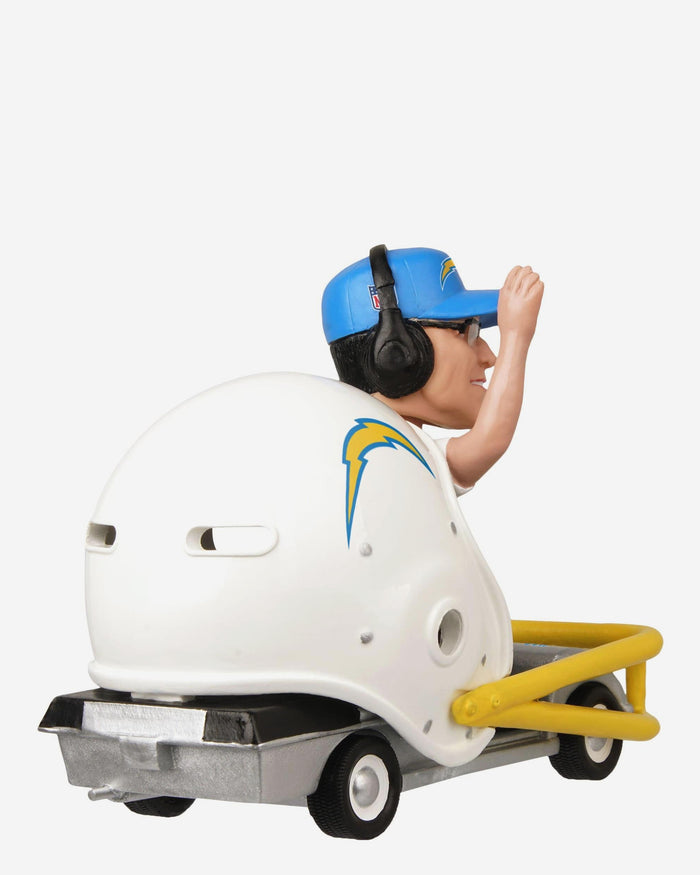 Jim Harbaugh Los Angeles Chargers Helmet Cart Bobblehead FOCO - FOCO.com