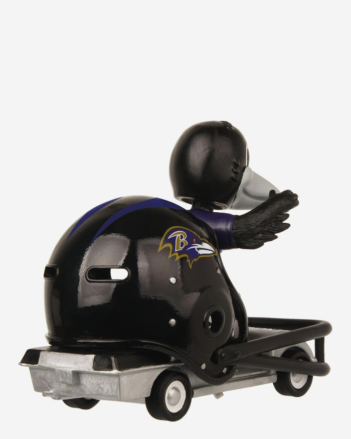 bobblehead motorcycle helmet Poe Baltimore Ravens Helmet Cart Mascot Bobblehead Officially Licensed by NFL