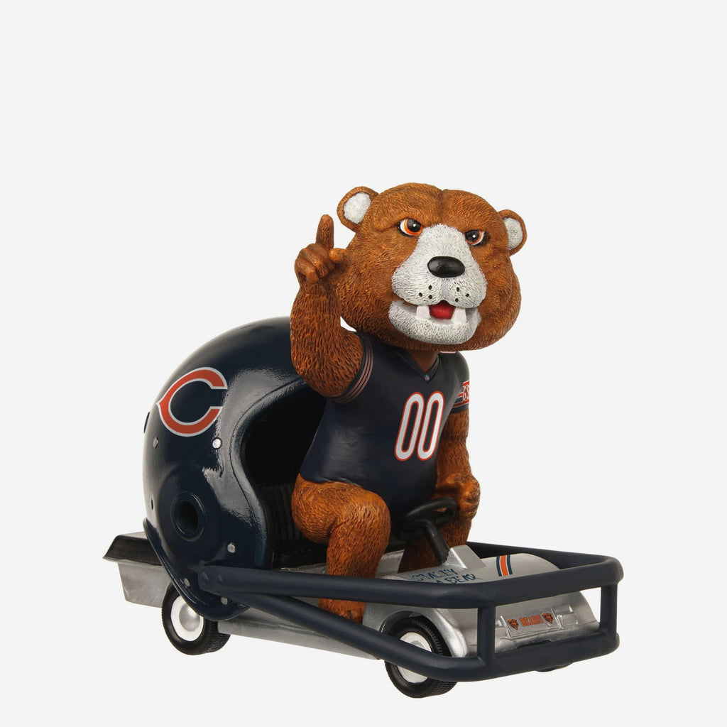 Staley Da Bear Chicago Bears Helmet Cart Mascot Bobblehead FOCO - FOCO.com