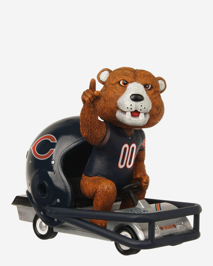 Staley Da Bear Chicago Bears Helmet Cart Mascot Bobblehead FOCO - FOCO.com