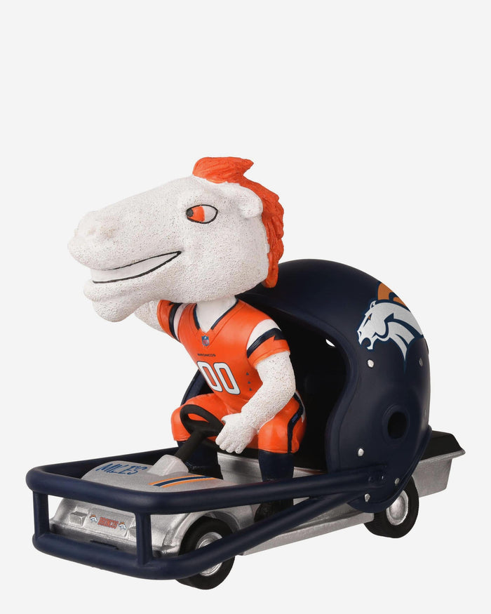 Miles Denver Broncos Helmet Cart Mascot Bobblehead FOCO - FOCO.com