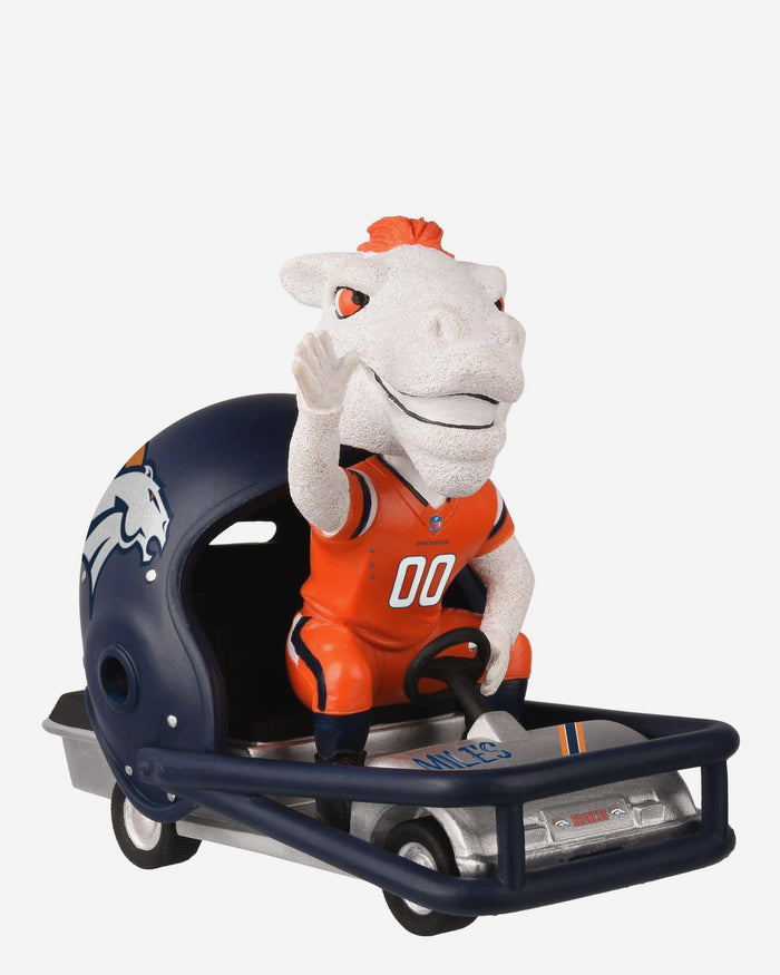 Miles Denver Broncos Helmet Cart Mascot Bobblehead FOCO - FOCO.com