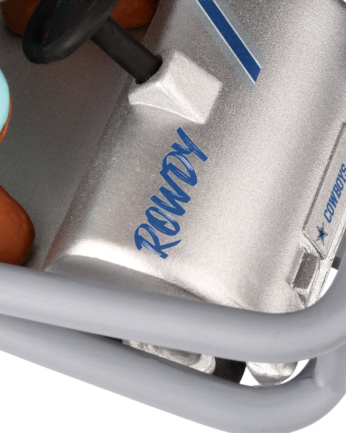 Rowdy Dallas Cowboys Helmet Cart Mascot Bobblehead FOCO - FOCO.com