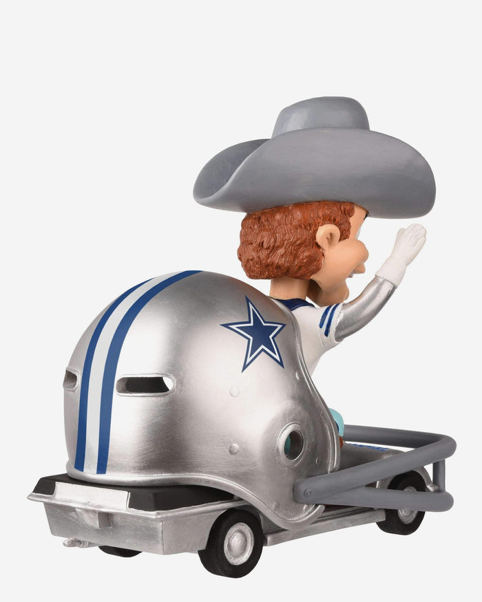 Rowdy Dallas Cowboys Helmet Cart Mascot Bobblehead FOCO - FOCO.com