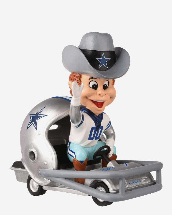 Rowdy Dallas Cowboys Helmet Cart Mascot Bobblehead FOCO - FOCO.com
