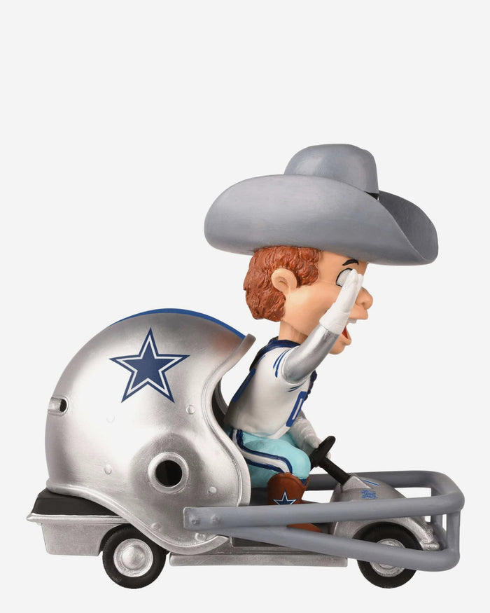 Rowdy Dallas Cowboys Helmet Cart Mascot Bobblehead FOCO - FOCO.com