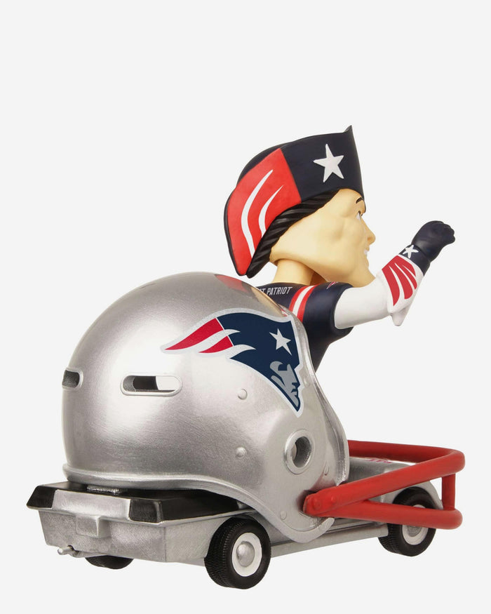 Pat the Patriot New England Patriots Helmet Cart Mascot Bobblehead FOCO - FOCO.com