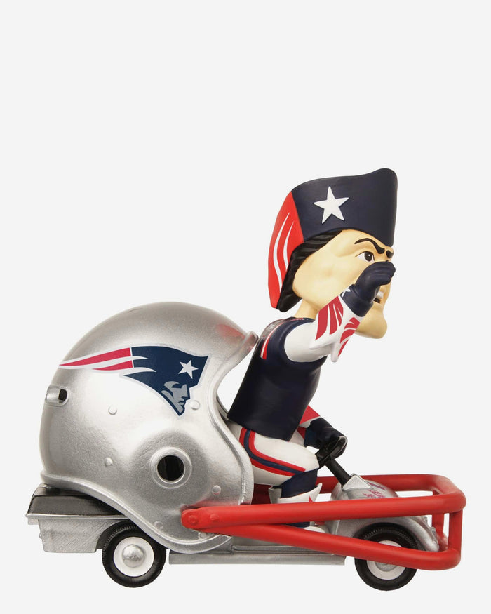 Pat the Patriot New England Patriots Helmet Cart Mascot Bobblehead FOCO - FOCO.com