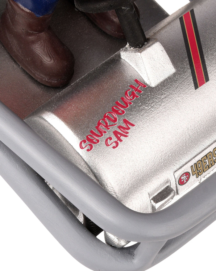 Sourdough Sam San Francisco 49ers Helmet Cart Mascot Bobblehead FOCO - FOCO.com