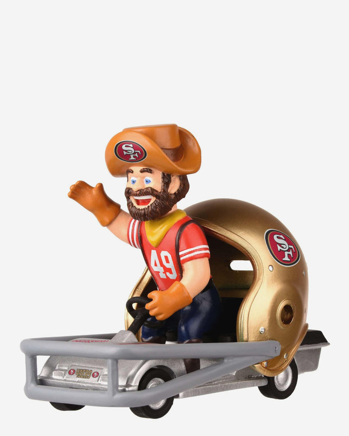 Sourdough Sam San Francisco 49ers Helmet Cart Mascot Bobblehead FOCO - FOCO.com