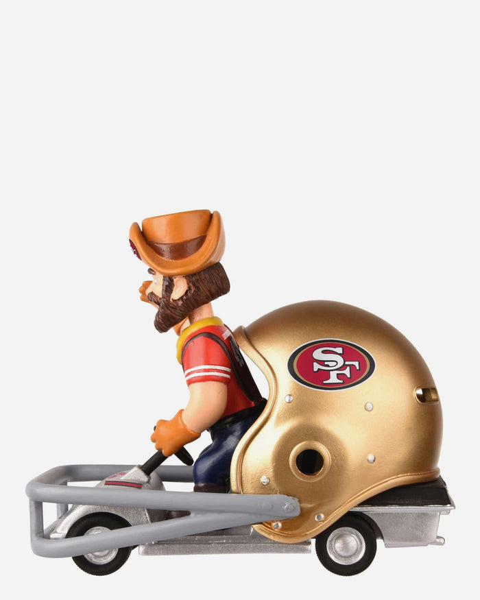 Sourdough Sam San Francisco 49ers Helmet Cart Mascot Bobblehead FOCO - FOCO.com