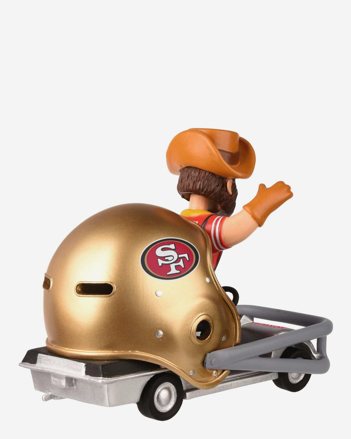 Sourdough Sam San Francisco 49ers Helmet Cart Mascot Bobblehead FOCO - FOCO.com