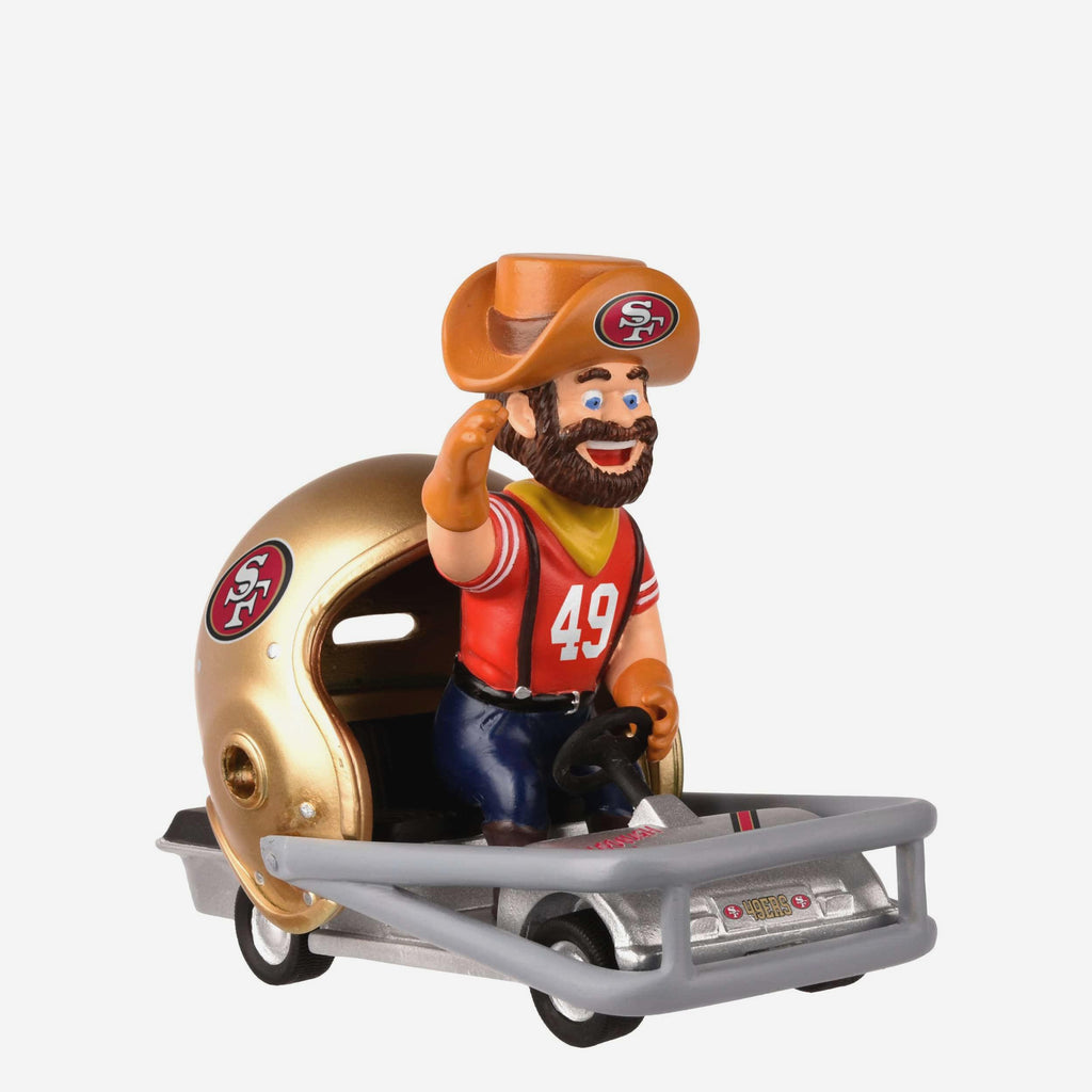 Sourdough Sam San Francisco 49ers Helmet Cart Mascot Bobblehead FOCO - FOCO.com