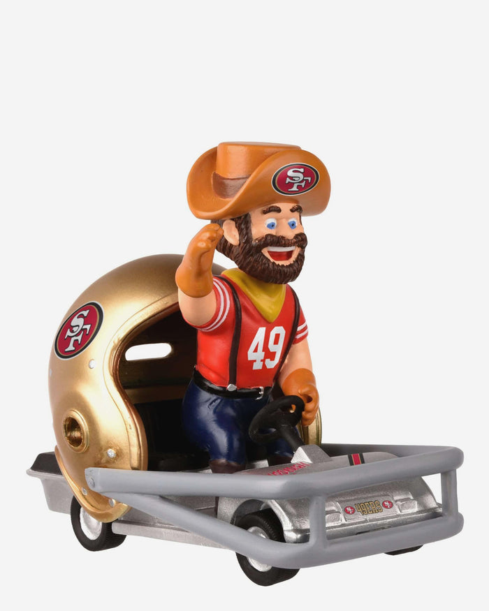 Sourdough Sam San Francisco 49ers Helmet Cart Mascot Bobblehead FOCO - FOCO.com