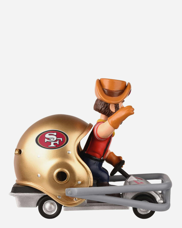 Sourdough Sam San Francisco 49ers Helmet Cart Mascot Bobblehead FOCO - FOCO.com