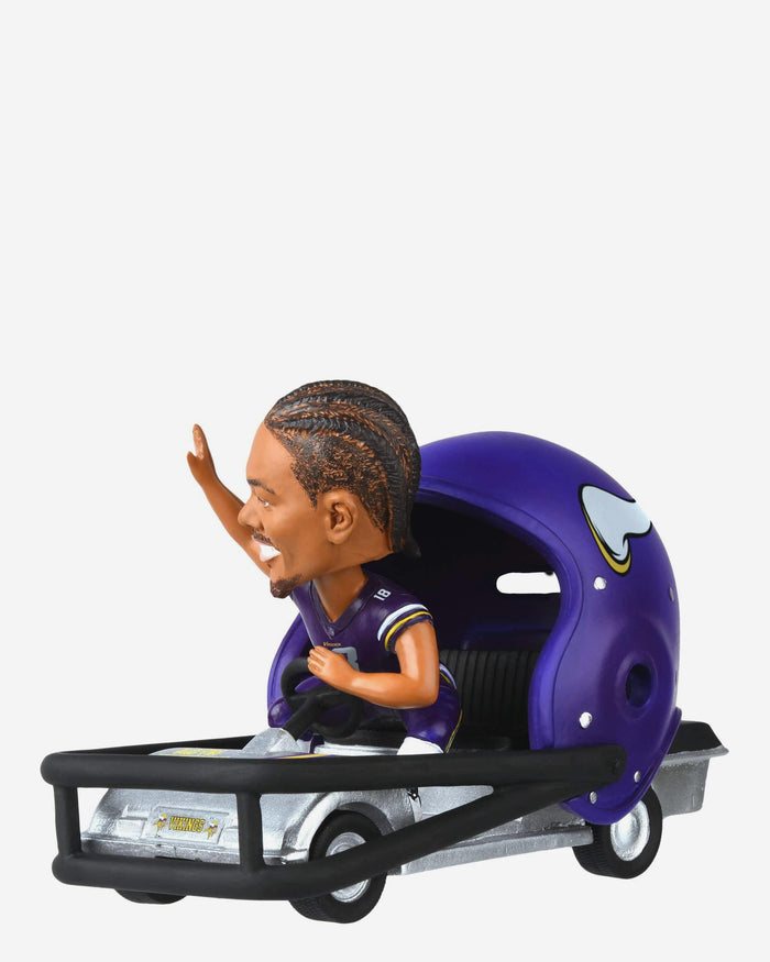 Justin Jefferson Minnesota Vikings Helmet Cart Bobblehead FOCO - FOCO.com