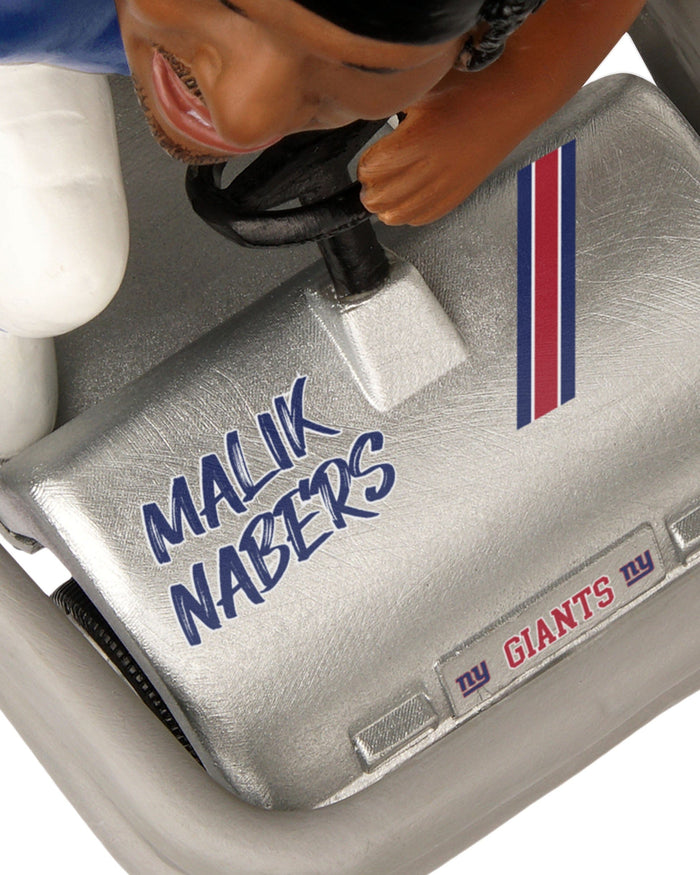 Malik Nabers New York Giants Helmet Cart Bobblehead FOCO - FOCO.com