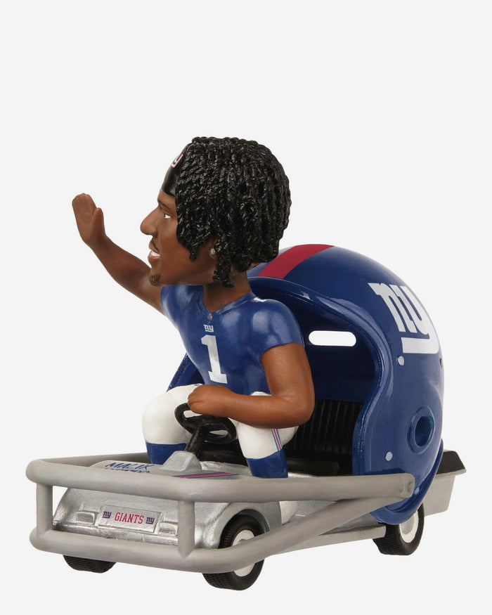 Malik Nabers New York Giants Helmet Cart Bobblehead FOCO - FOCO.com