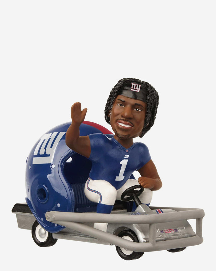 Malik Nabers New York Giants Helmet Cart Bobblehead FOCO - FOCO.com