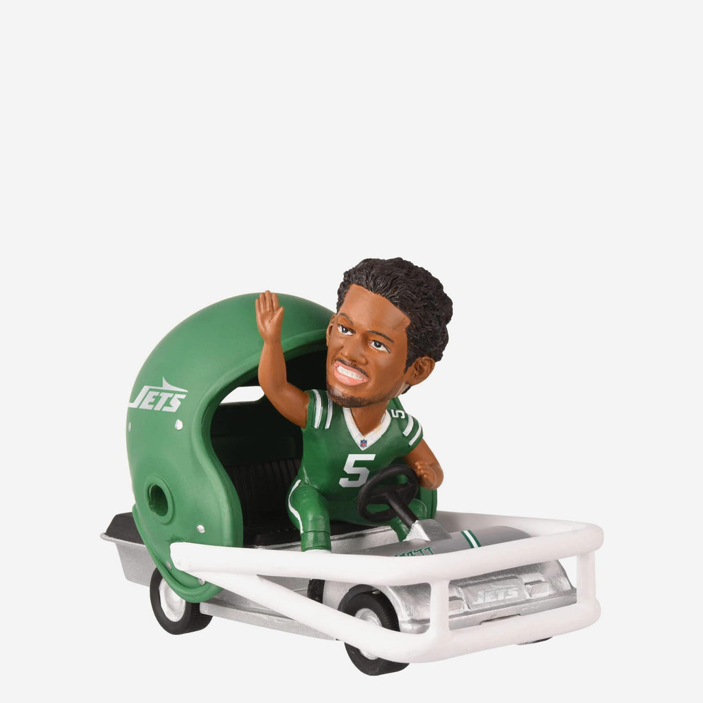 Garrett Wilson New York Jets Helmet Cart Bobblehead FOCO - FOCO.com