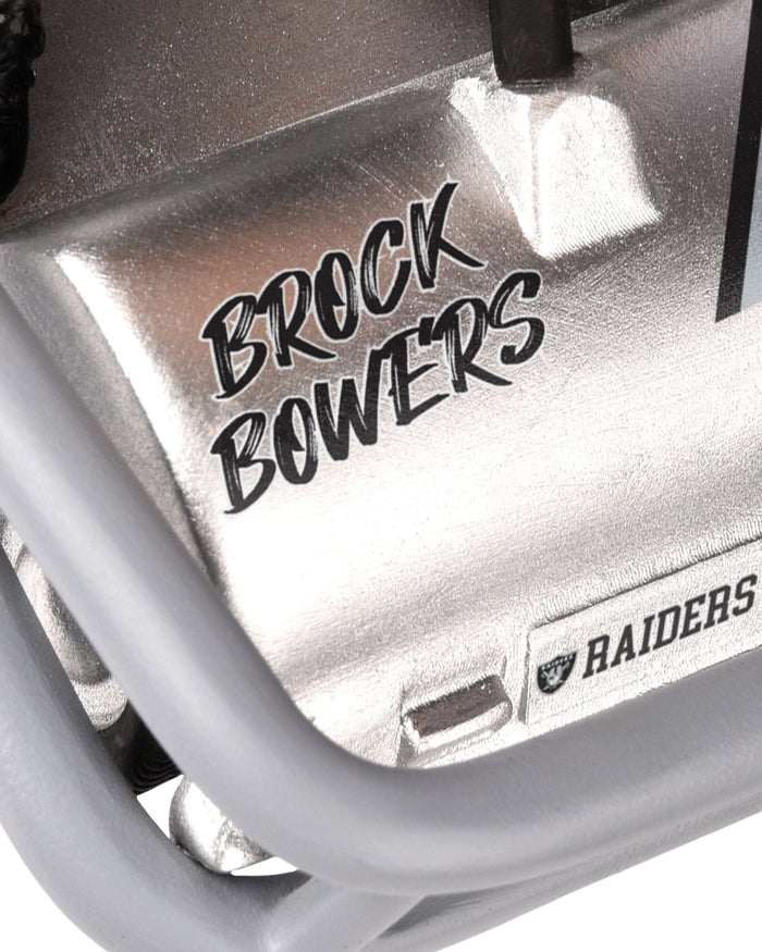 Brock Bowers Las Vegas Raiders Helmet Cart Bobblehead FOCO - FOCO.com