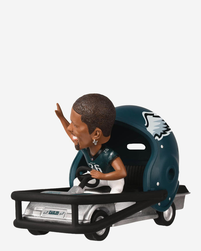 Saquon Barkley Philadelphia Eagles Helmet Cart Bobblehead FOCO - FOCO.com