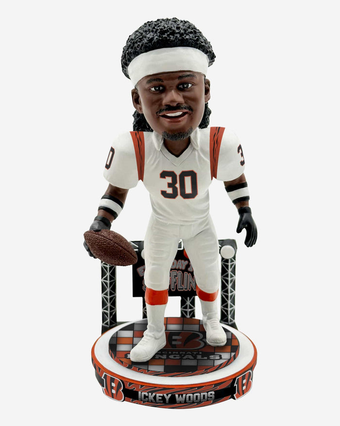 Ickey Woods Cincinnati Bengals Ickey Shuffle Bobblehead FOCO - FOCO.com