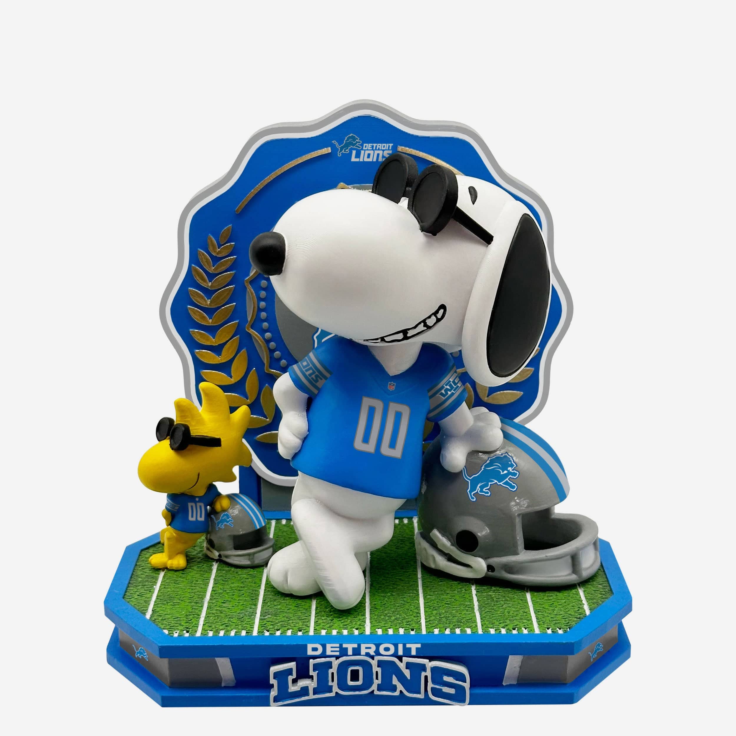 Detroit Lions Snoopy & Woodstock Joe Cool Peanuts Dual Bobblehead FOCO