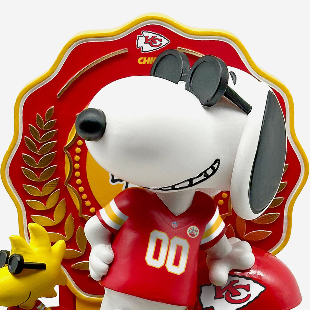 Kansas City Chiefs Snoopy & Woodstock Joe Cool Peanuts Dual Bobblehead FOCO