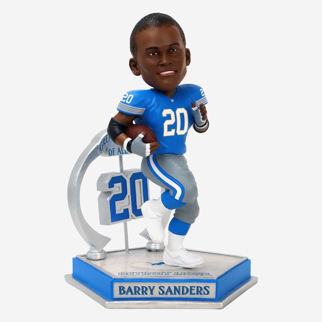Barry Sanders Detroit Lions Legendary Number 20 Bobblehead FOCO - FOCO.com