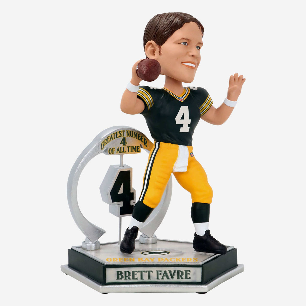 Brett Favre Green Bay Packers Legendary Number 4 Bobblehead FOCO - FOCO.com