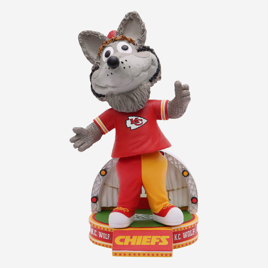 KC Wolf Kansas City Chiefs Bobble Belly Mascot Bobblehead FOCO - FOCO.com