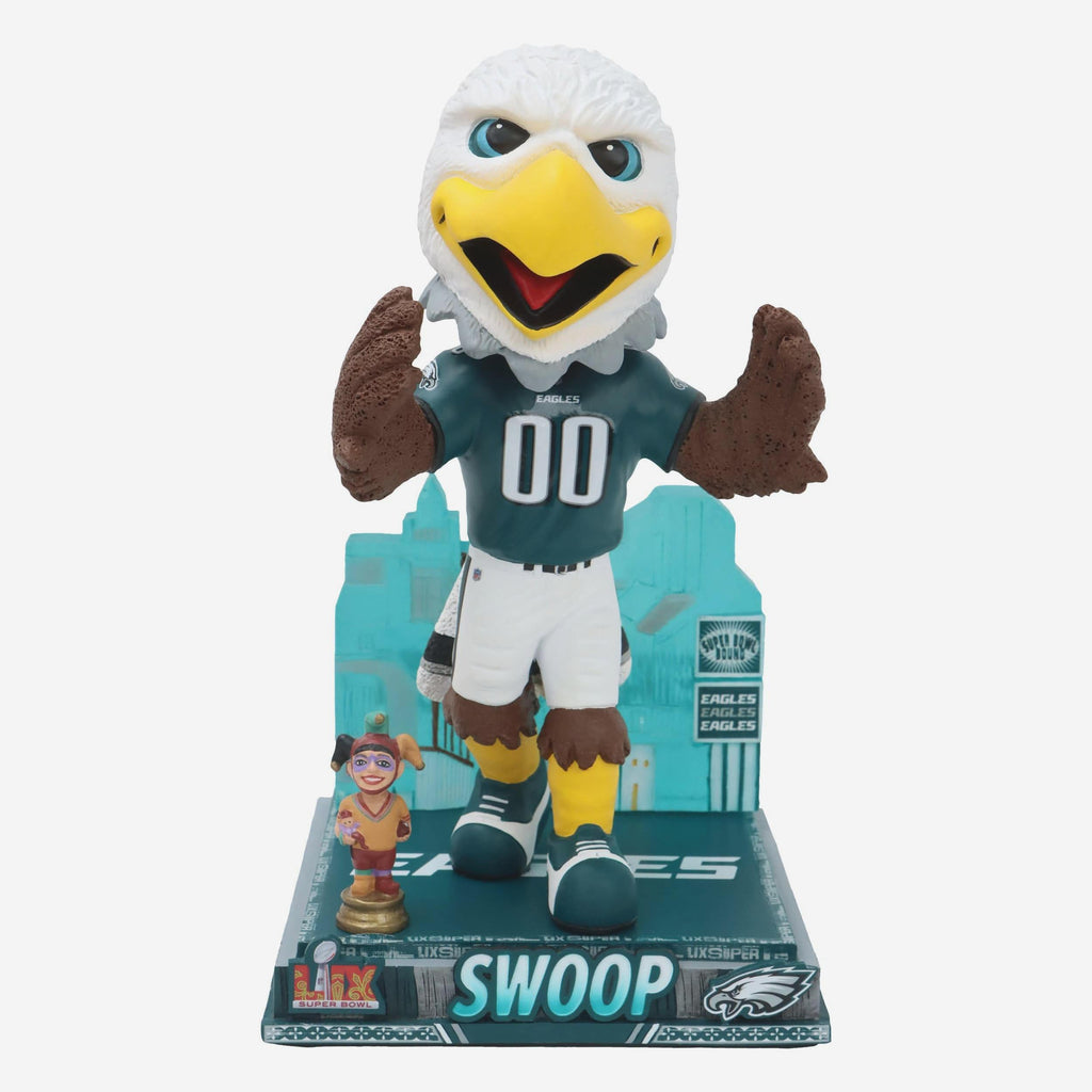 Swoop Philadelphia Eagles Super Bowl LIX Bound Mascot Bobblehead FOCO - FOCO.com
